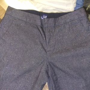 Black dress pants with silver sparkles